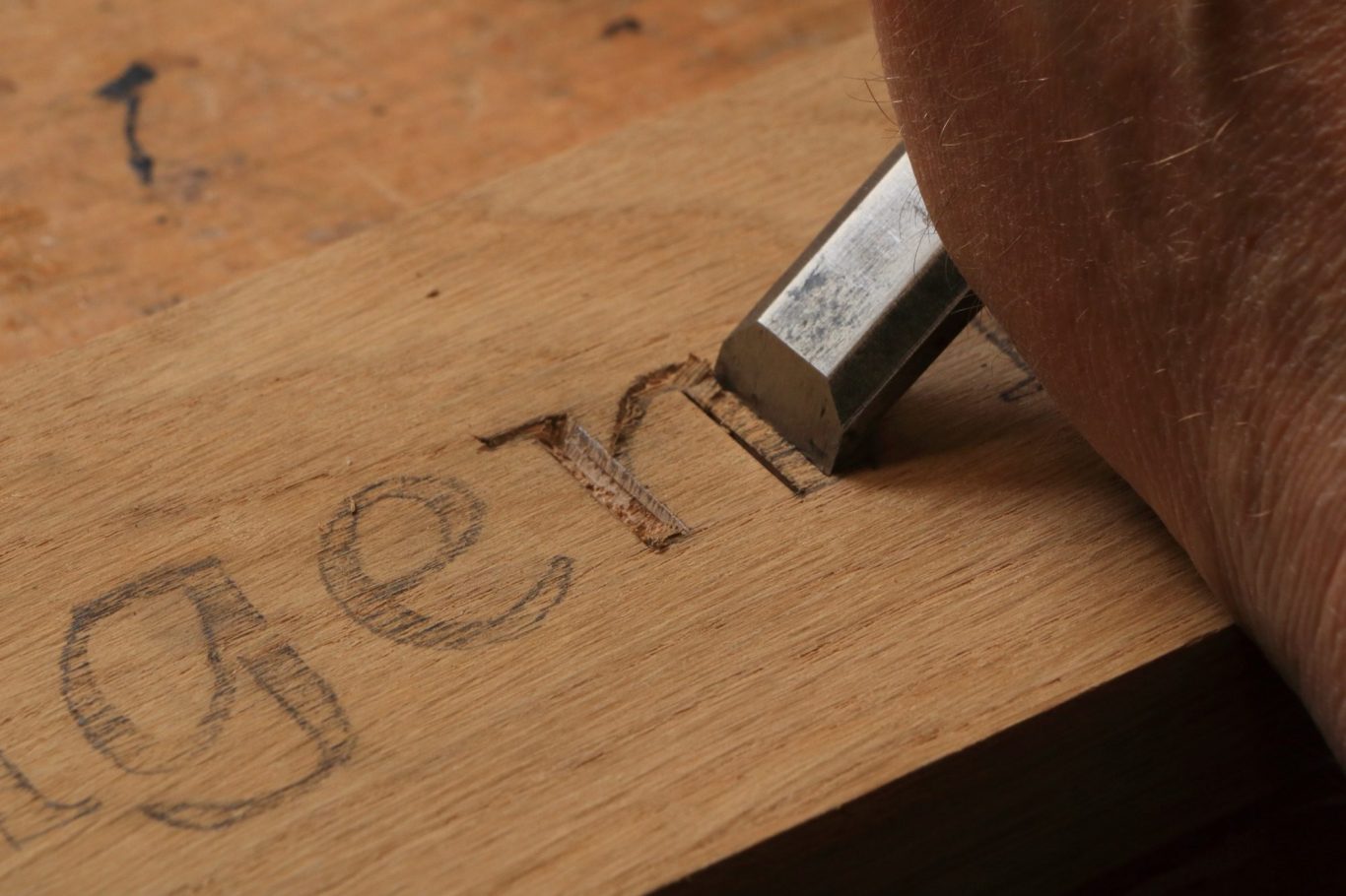 Uithakken van letters